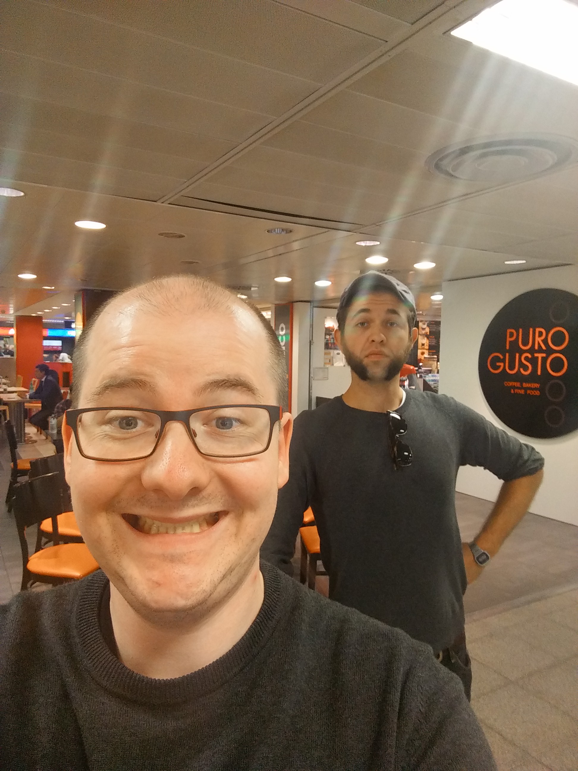 Airport Selfie 4, Milan With Tronco